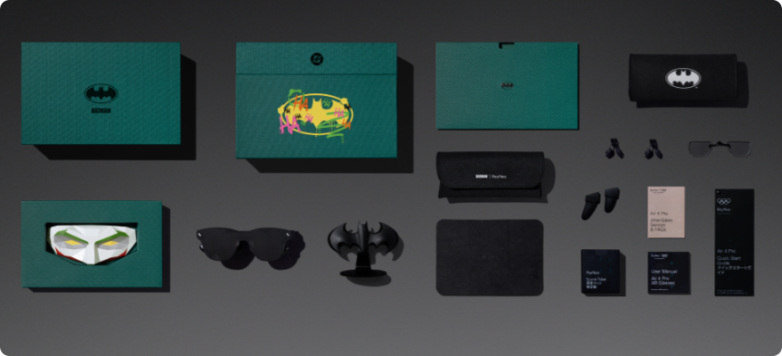 Очки дополненной реальности RayNeo Air 4 Pro × Batman Limited Edition Очки дополненной реальности RayNeo Air 4 Pro × Batman Limited Edition